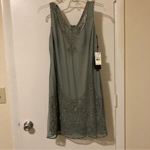 NWT Adrianna Papell Beaded Flapper Style Cocktail Dress